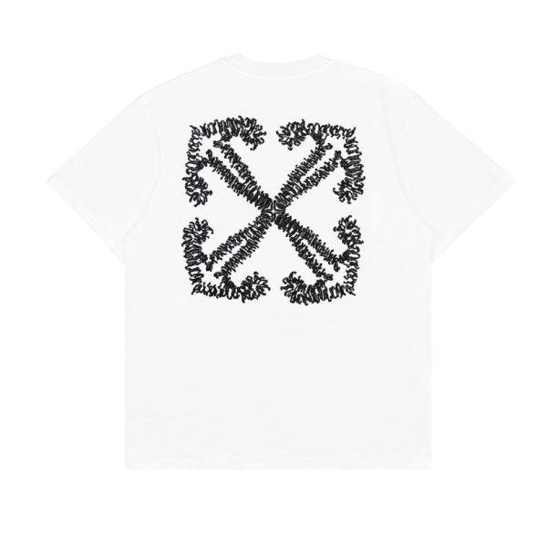 T-shirt Off-White Arrows Logo Black White OFF014 - Image 2