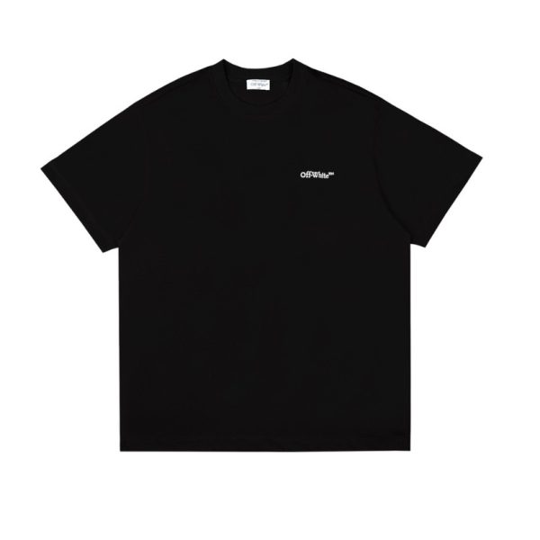 T-shirt Off-White Arrows Logo Black White OFF014 - Image 3