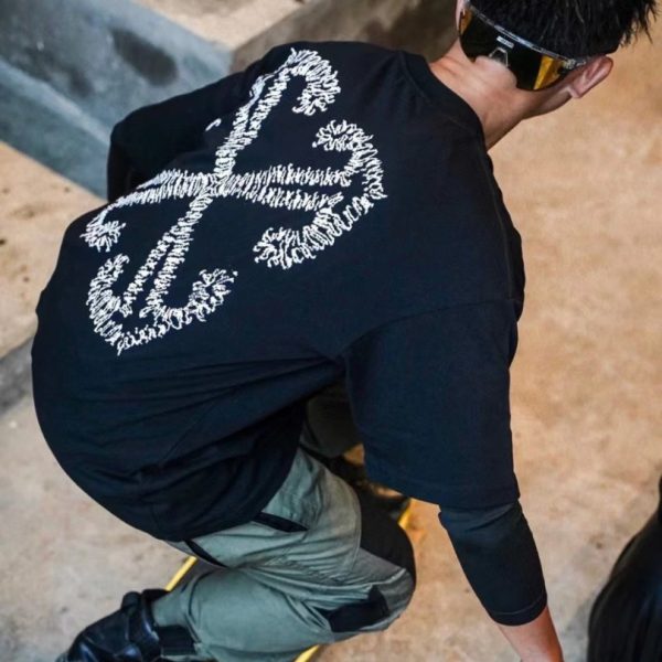 T-shirt Off-White Arrows Logo Black White OFF014 - Image 9