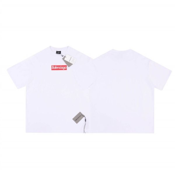 T-shirt Balenciaga Logo White Edition BL067 - Image 3