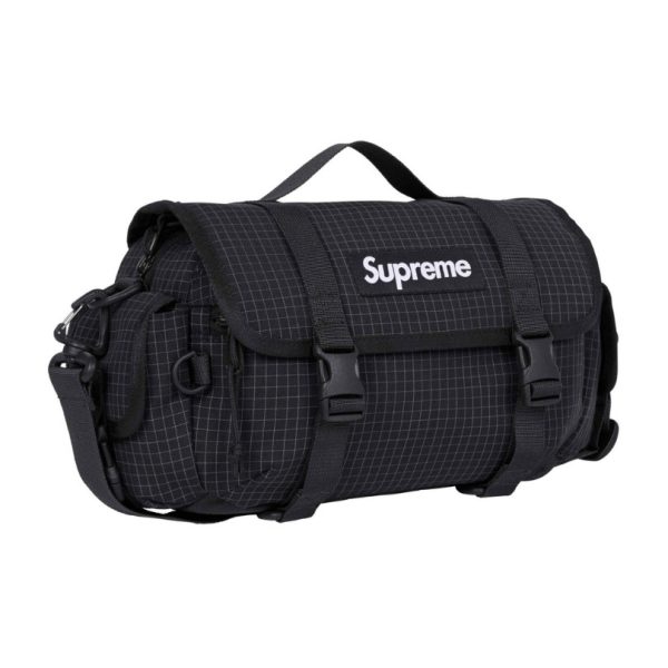 Shoulder Bag Supreme Black Grid SP061 - Image 2
