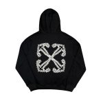 Hoodie Off-White Black Graphic OFF015