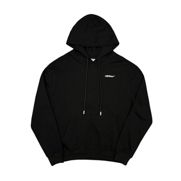 Hoodie Off-White Black Graphic OFF015 - Image 2