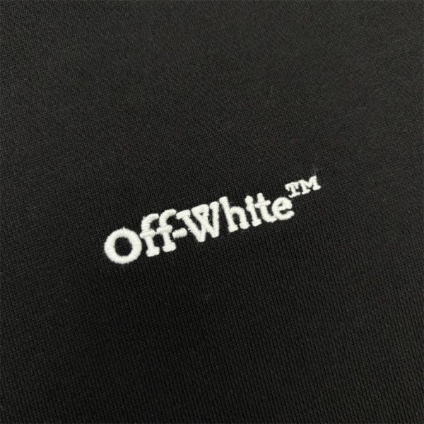 Hoodie Off-White Black Graphic OFF015 - Image 3