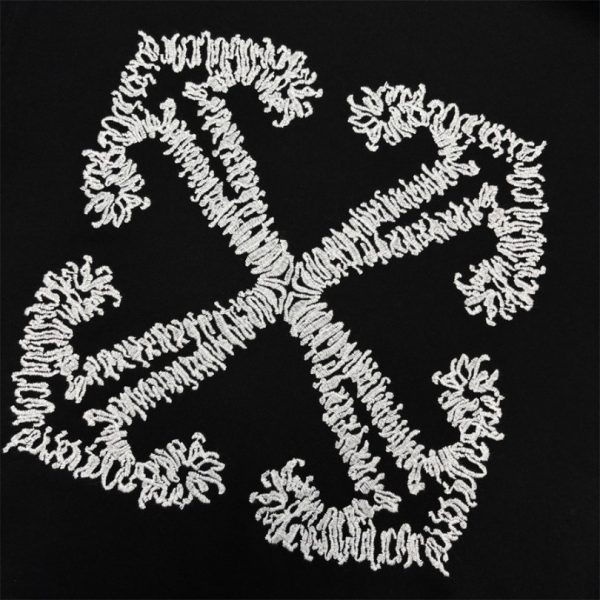 Hoodie Off-White Black Graphic OFF015 - Image 4