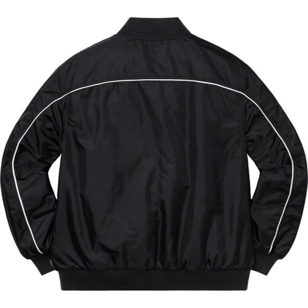 Jacket Supreme NY Varsity Bomber Black SP065 - Image 2