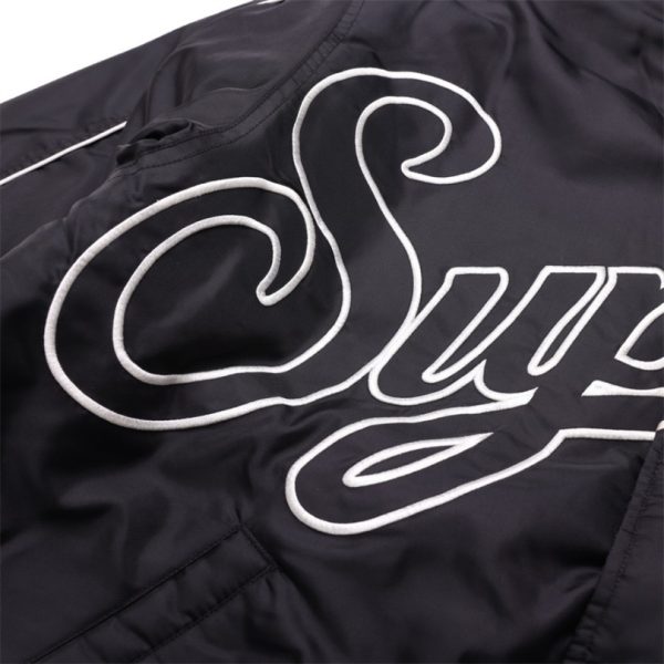 Jacket Supreme NY Varsity Bomber Black SP065 - Image 7