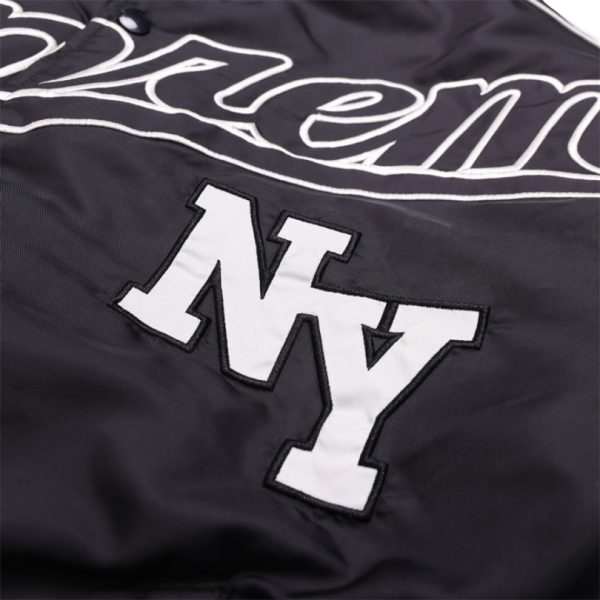Jacket Supreme NY Varsity Bomber Black SP065 - Image 8
