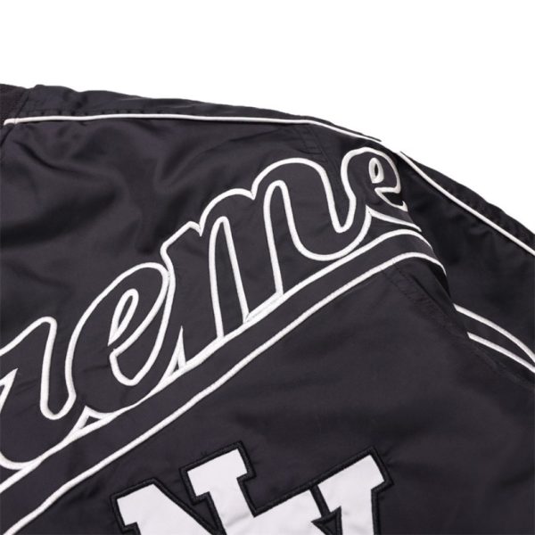 Jacket Supreme NY Varsity Bomber Black SP065 - Image 9