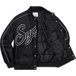 Jacket Supreme NY Varsity Bomber Black SP065 - Image 11