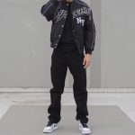 Jacket Supreme NY Varsity Bomber Black SP065 - Image 13