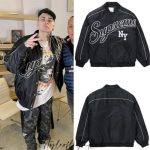 Jacket Supreme NY Varsity Bomber Black SP065 - Image 16