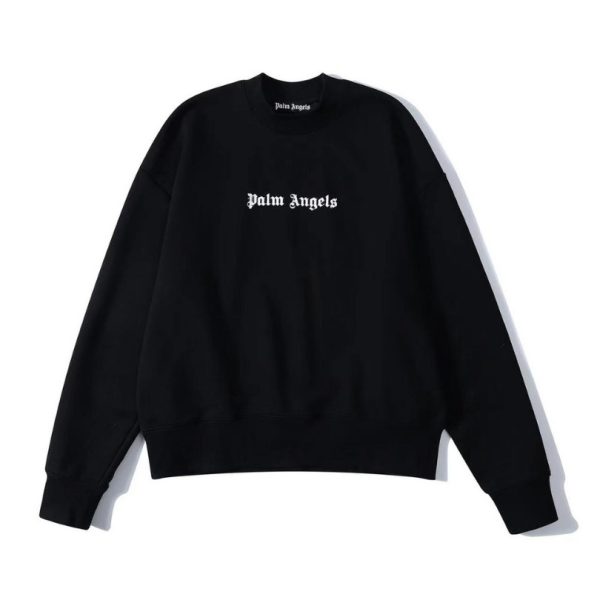 d113055_19026-1.jpg Sweatshirt Palm Angels Black Logo PA001 - Image 1
