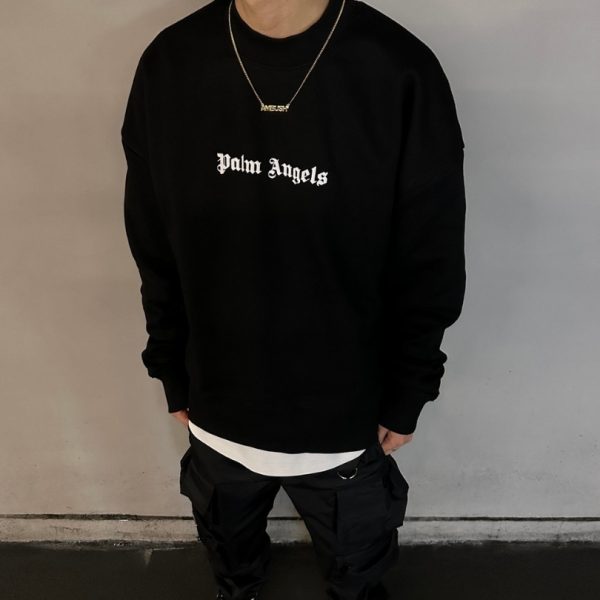 Sweatshirt Palm Angels Black Logo PA001 - Image 10
