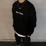 Sweatshirt Palm Angels Black Logo PA001 - Image 11