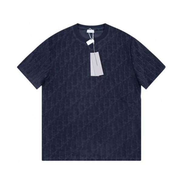 d113647_20761-1.jpg T-shirt Christian Dior Embossed Monogram Navy DO051 - Image 1