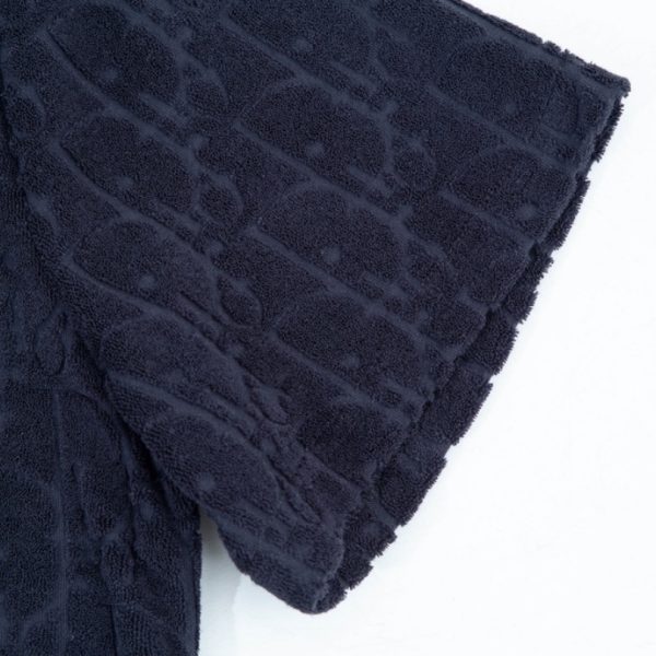 T-shirt Christian Dior Embossed Monogram Navy DO051 - Image 5