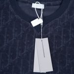 T-shirt Christian Dior Embossed Monogram Navy DO051 - Image 11