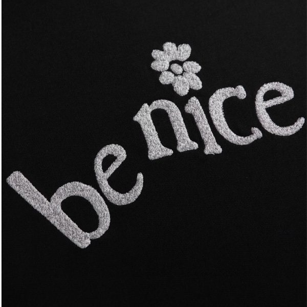 Hoodie Dior Black Be Nice Graphic DO055 - Image 4