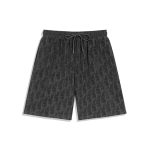 Short Dior Monogram Black Drawstring DO056