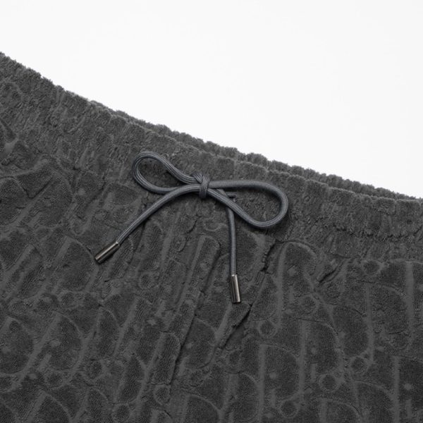 Short Dior Monogram Black Drawstring DO056 - Image 3