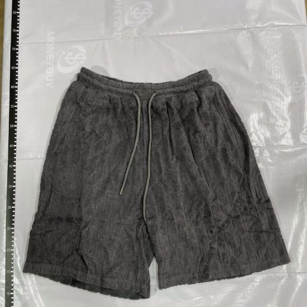 Short Dior Monogram Black Drawstring DO056 - Image 9