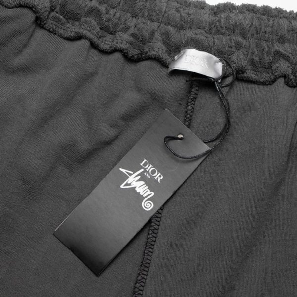 Short Dior Monogram Black Drawstring DO056 - Image 10