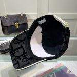 Cap Dior Black Monogram Adjustable DO058 - Image 6