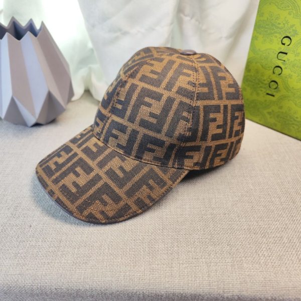 d113716_3388-1.jpg Cap Fendi Brown Monogram Adjustable FE001 - Image 1