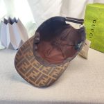 Cap Fendi Brown Monogram Adjustable FE001 - Image 4