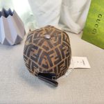 Cap Fendi Brown Monogram Adjustable FE001 - Image 5