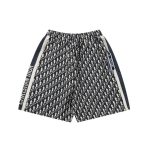 Shorts Dior Monogram Navy Side Stripes DO060