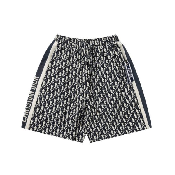 d113718_15824-1.jpg Shorts Dior Monogram Navy Side Stripes DO060 - Image 1