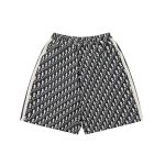 Shorts Dior Monogram Navy Side Stripes DO060 - Image 2