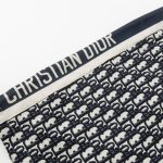 Shorts Dior Monogram Navy Side Stripes DO060 - Image 3