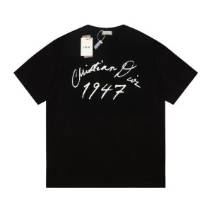 T-shirt Christian Dior Embossed Monogram Navy DO062
