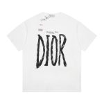 T-shirt Dior Black Graphic Logo Couture DO064 - Image 2