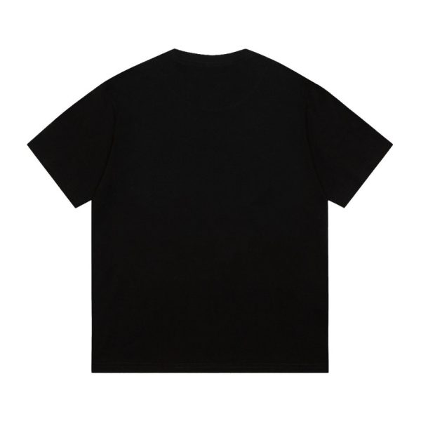 T-shirt Dior Black Graphic Logo Couture DO064 - Image 3