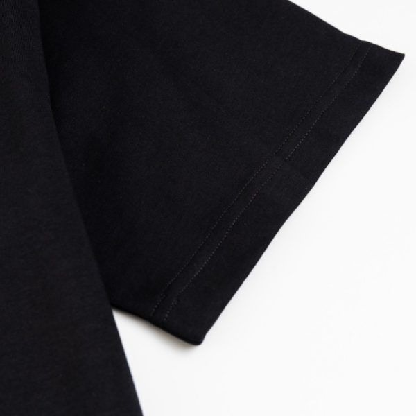 T-shirt Dior Black Distressed Logo Couture DO065 - Image 6