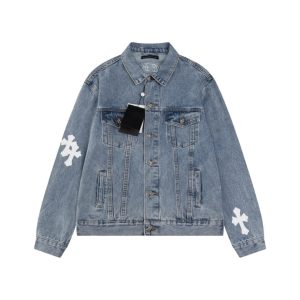 Denim Jacket Chrome Hearts Cross Design CH068