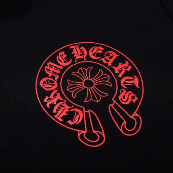 Hoodie Chrome Hearts Red Logo Print CH071 - Image 4