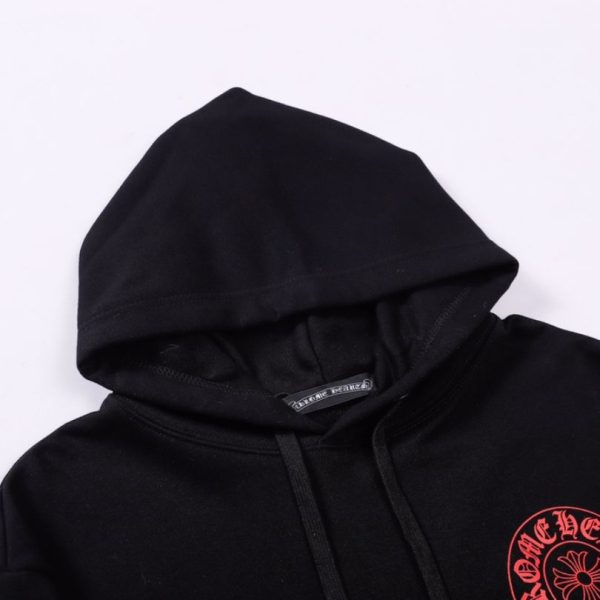 Hoodie Chrome Hearts Red Logo Print CH071 - Image 8