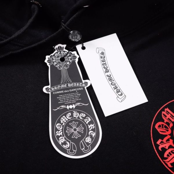 Hoodie Chrome Hearts Red Logo Print CH071 - Image 9