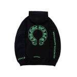 Hoodie Chrome Hearts Neon Logo Black CH072 - Image 2