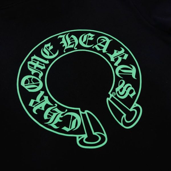 Hoodie Chrome Hearts Neon Logo Black CH072 - Image 4