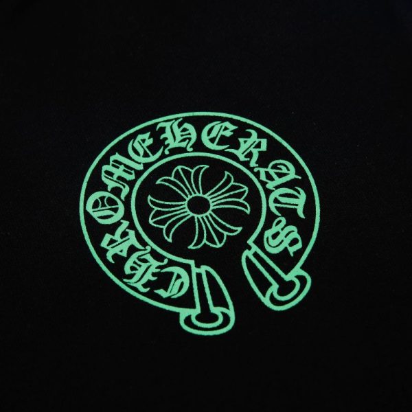 Hoodie Chrome Hearts Neon Logo Black CH072 - Image 5