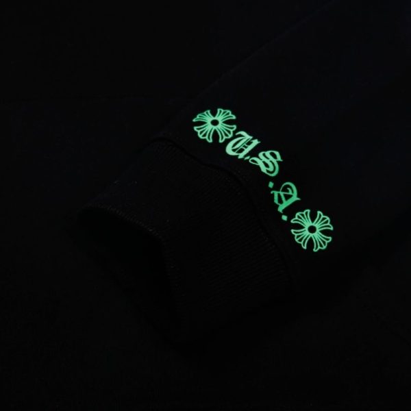 Hoodie Chrome Hearts Neon Logo Black CH072 - Image 7