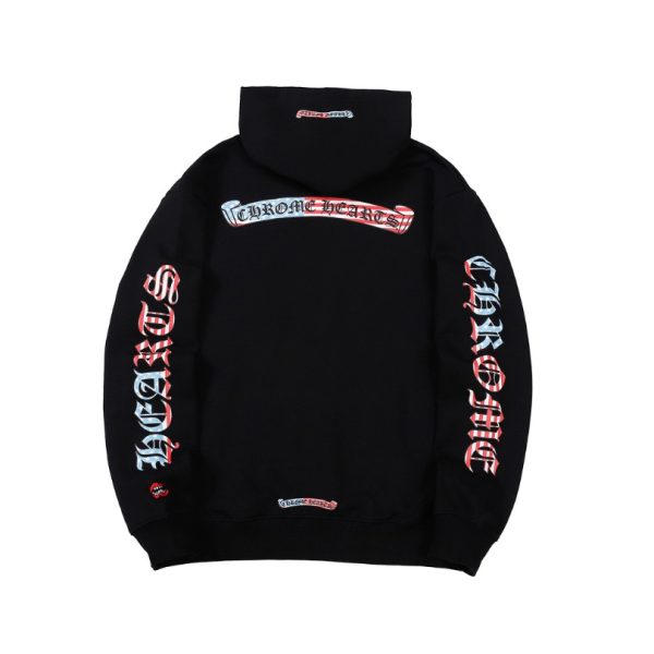 Hoodie Chrome Hearts Multicolor Logo Sleeves CH074 - Image 3