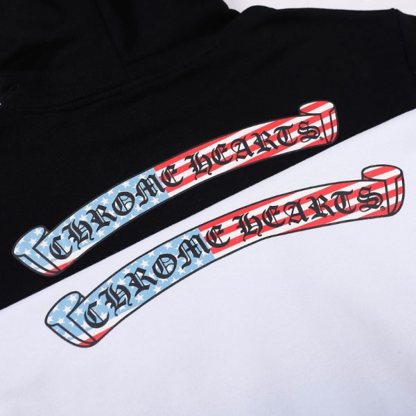 Hoodie Chrome Hearts Multicolor Logo Sleeves CH074 - Image 5