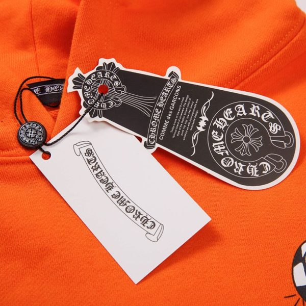 Hoodie Chrome Hearts Build Graphic Orange CH075 - Image 8